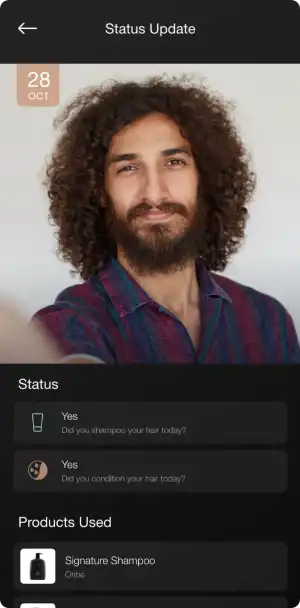 Hair growth tracking screenshot 2